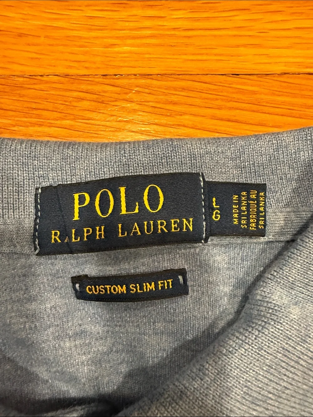 Polo Ralph Lauren custom slim fit short sleeve polo size large.